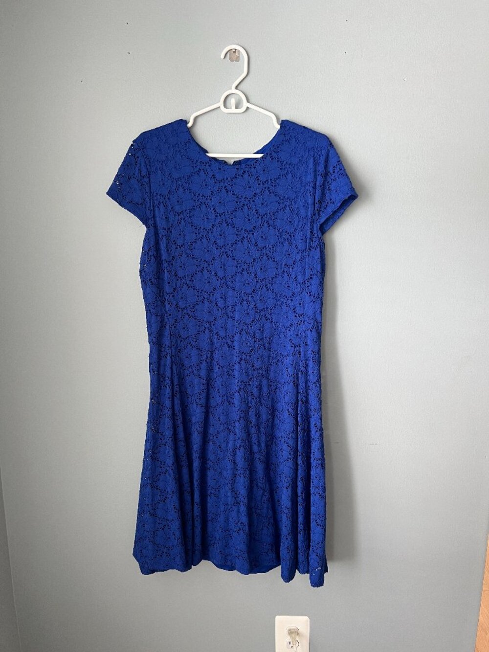 Alfani blue lace dress, size 16